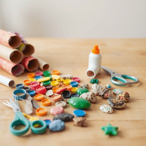 crafting with recycled materials for kids